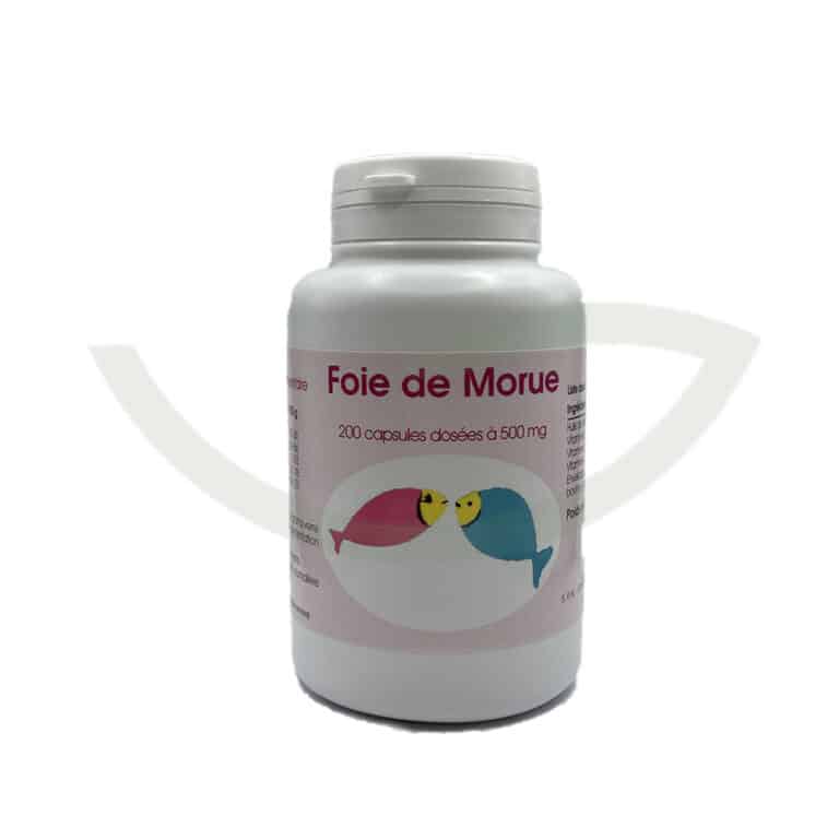 Foie de morue 200 capsules 500mg GPH confort articulaire Maroc avant Foie de morue 200 capsules 500mg GPH confort articulaire Maroc avant