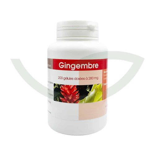 Gingembre bio 200 gélules 71g GPH soulageant des nausées Maroc