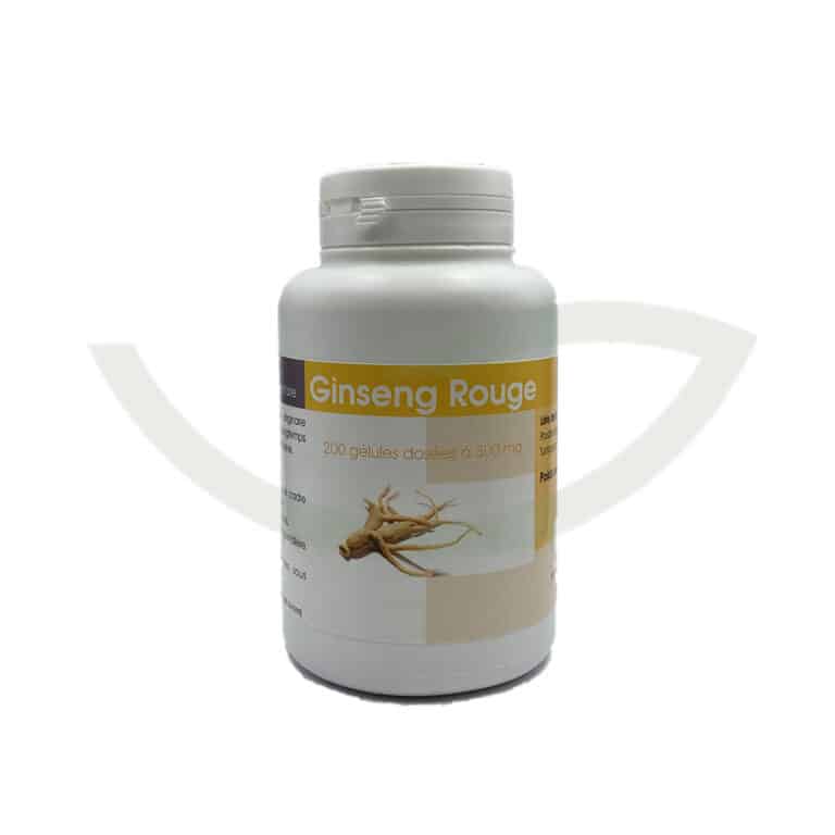 Ginseng rouge 200 gélules 75g GPH stimulus du système immunitaire Maroc Avant Ginseng rouge 200 gélules 75g GPH stimulus du système immunitaire Maroc Avant