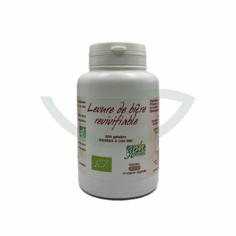 Levure de bière revivifiable 200 gélules 320mg GPH éclat des cheveux Maroc Avant Levure de bière revivifiable 200 gélules 320mg GPH éclat des cheveux Maroc Avant