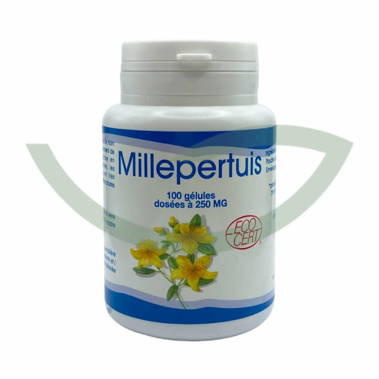 Millepertuis 100 Gélules 32,5g GPH Aide à l'endormissement Maroc Avant