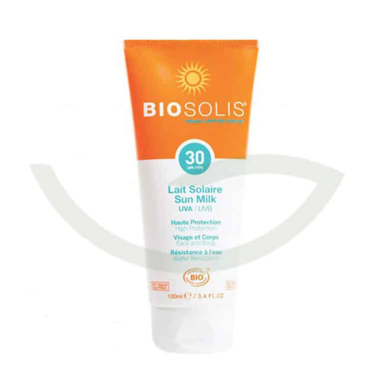 Lait solaire SPF30 100ml Biosolis protection solaire Maroc