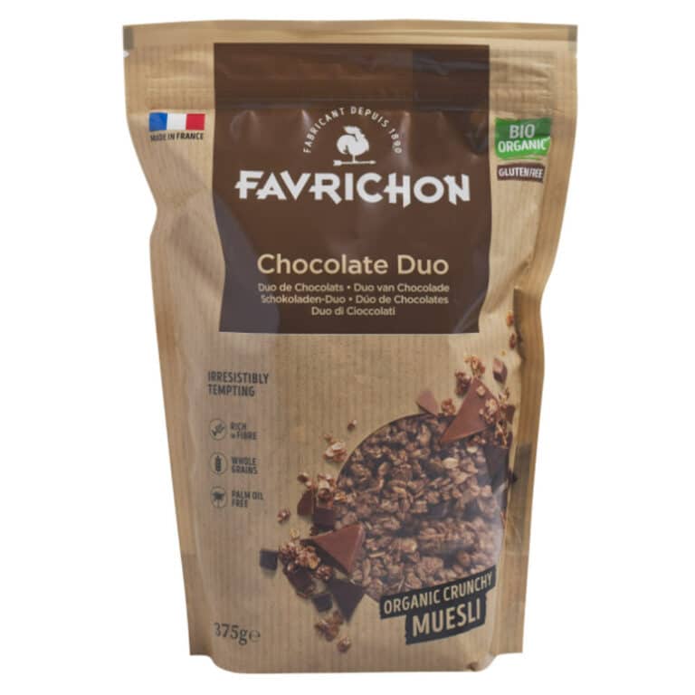Muesli Duo de Chocolats 375g Favrichon Alimentation bio Maroc