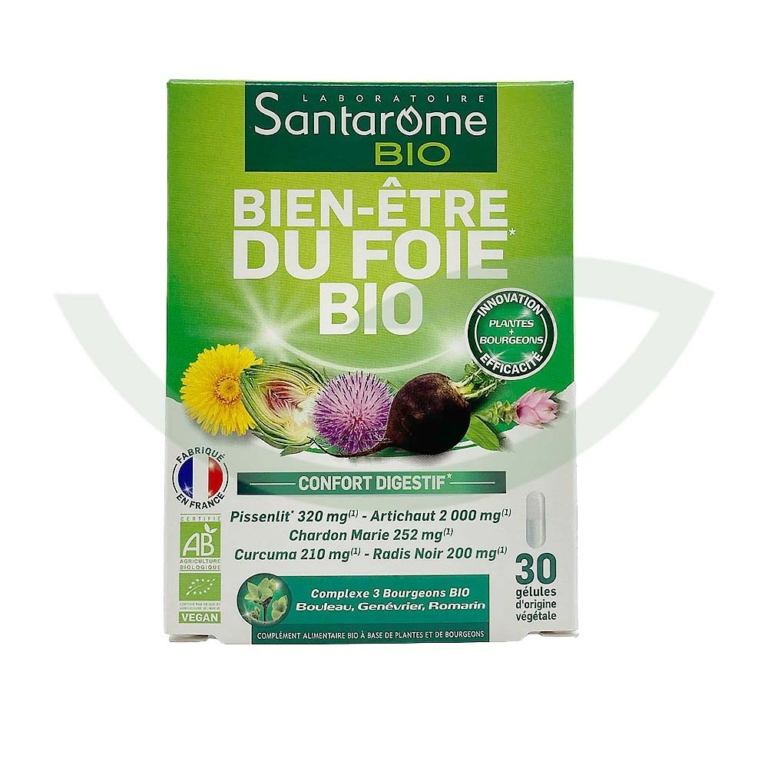 Bien-être du Foie 30 gélules Santarome Digestion Maroc