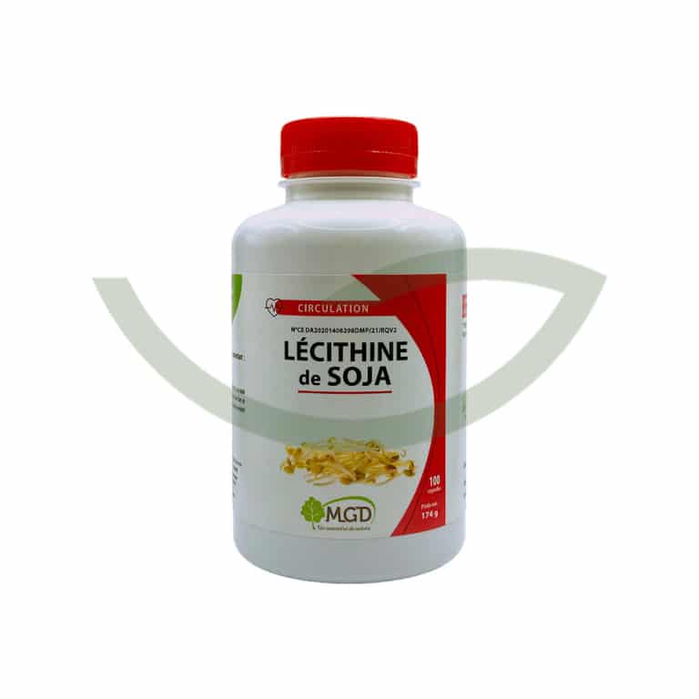 Lécithine de Soja 100 capsules MGD Maintenir une cholestérolémie normale Maroc Lécithine de Soja 100 capsules MGD Maintenir une cholestérolémie normale Maroc