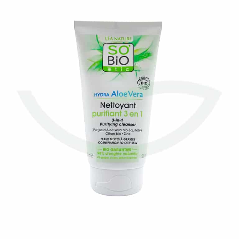 Gel Nettoyant Purifiant Peau Mixte à Grasse 150ml So Bio Hygiène Maroc