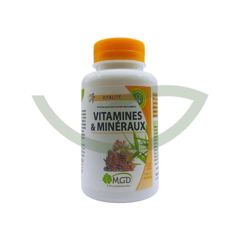 Vitamines et minéraux 120 gélules MGD Pour faire le plein de minéraux essentiels Maroc Vitamines et minéraux 120 gélules MGD Pour faire le plein de minéraux essentiels Maroc