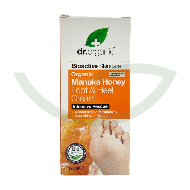 Crème pieds manuka 125ml Dr.Organic Hydratante Maroc Crème pieds manuka 125ml Dr.Organic Hydratante Maroc