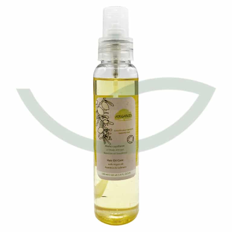 Huile Capillaire à l'Huile d'Argan 100ml Arganis Réparation Cheveux Maroc