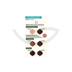 Coloration végétale Brun glacé 100g Emblica Renforce les cheveux Maroc