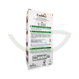 Coloration végétale châtain clair glacé 100g Emblica Renforce les cheveux Maroc