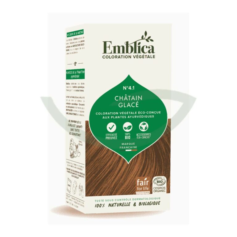 Coloration végétale châtain 100g Emblica Renforce les cheveux Maroc Coloration végétale châtain 100g Emblica Renforce les cheveux Maroc
