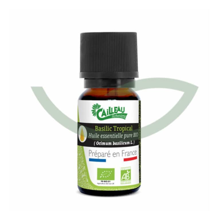 Huile Essentielle Basilic Tropical 10ml Cailleau Maroc Huile Essentielle Basilic Tropical 10ml Cailleau Maroc