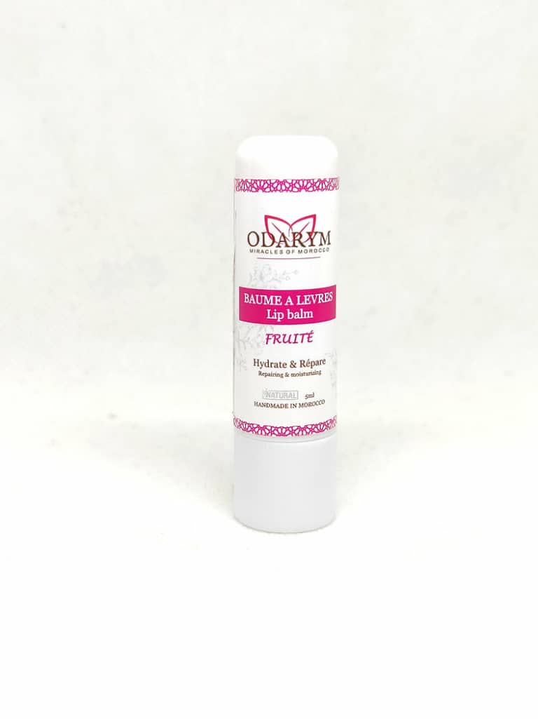 Baume à Lèvres Fruité 5ml Odarym Hydratant Maroc Baume à Lèvres Fruité 5ml Odarym Hydratant Maroc