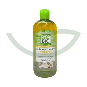 Biphasé Micellaire Waterproof BAMBOO 500ml So Bio Soin Visage Maroc