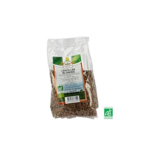 Lentilles blondes 500g Moulin des moines Aliment bio Maroc Lentilles blondes 500g Moulin des moines Aliment bio Maroc