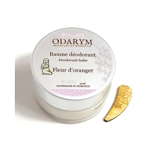 Baume Déodorant Fleur d'Oranger sans HE 30ml Odarym Neutralisation d'Odeur Maroc Baume Déodorant Fleur d'Oranger sans HE 30ml Odarym Neutralisation d'Odeur Maroc