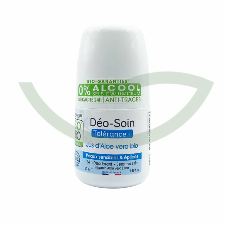 Déodorant Tolérance Aloé Vera 50ml So Bio Hygiène Maroc Déodorant Tolérance Aloé Vera 50ml So Bio Hygiène Maroc