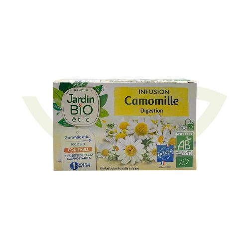 Infusion camomille 20 sachets Jardin BIO Apaisant Maroc avant