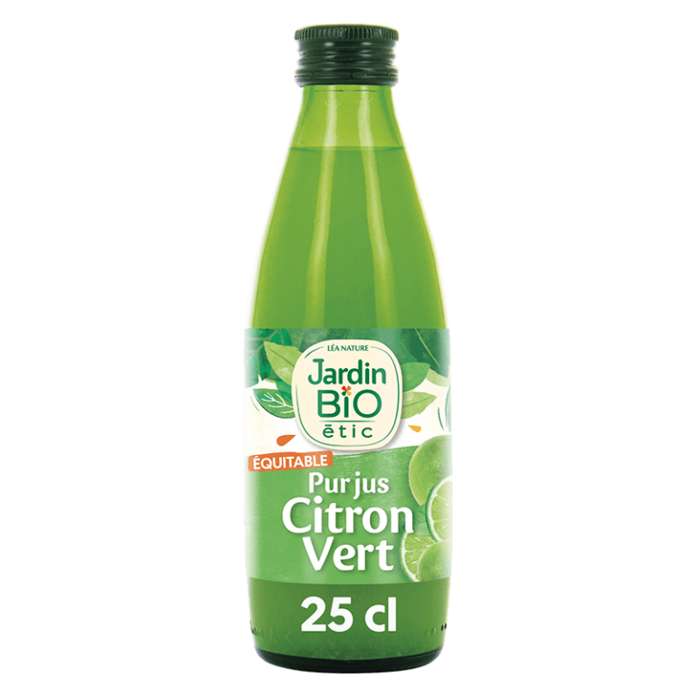 Pur jus citron vert 25cl Jardin BIO Saveur Maroc Pur jus de citron vert 25cl Jardin BIO Saveur Maroc