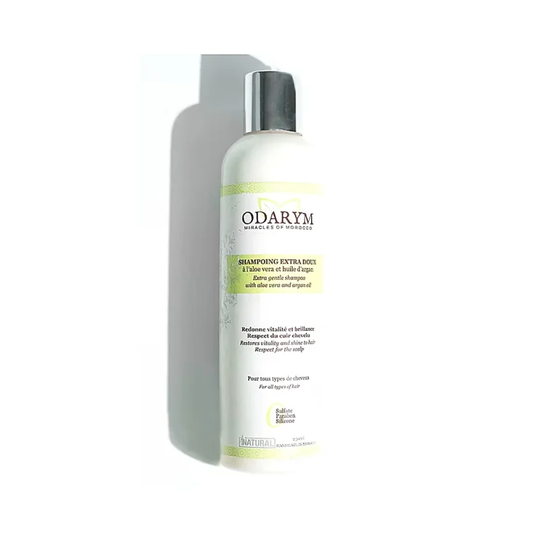 Shampoing Extra Doux à l'Aloe Vera 250ml Odarym Nettoyant Maroc Shampoing Extra Doux à l'Aloe Vera 250ml Odarym Nettoyant Maroc