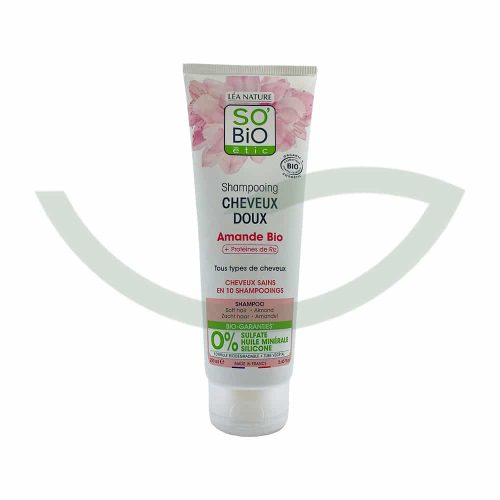 Shampoing Doux au Lait d'amande et Protéines de Riz 250 ml So Bio Soin Maroc
