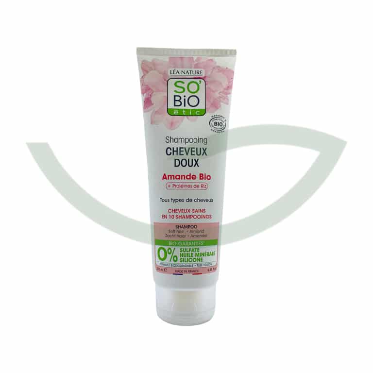 Shampoing Doux au Lait d'amande et Protéines de Riz 250 ml So Bio Soin Maroc Shampoing Doux au Lait d'amande et Protéines de Riz 250 ml So Bio Soin Maroc