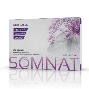 SOMNAT 30 gélules Hyphadiet plantes sommeil valériane