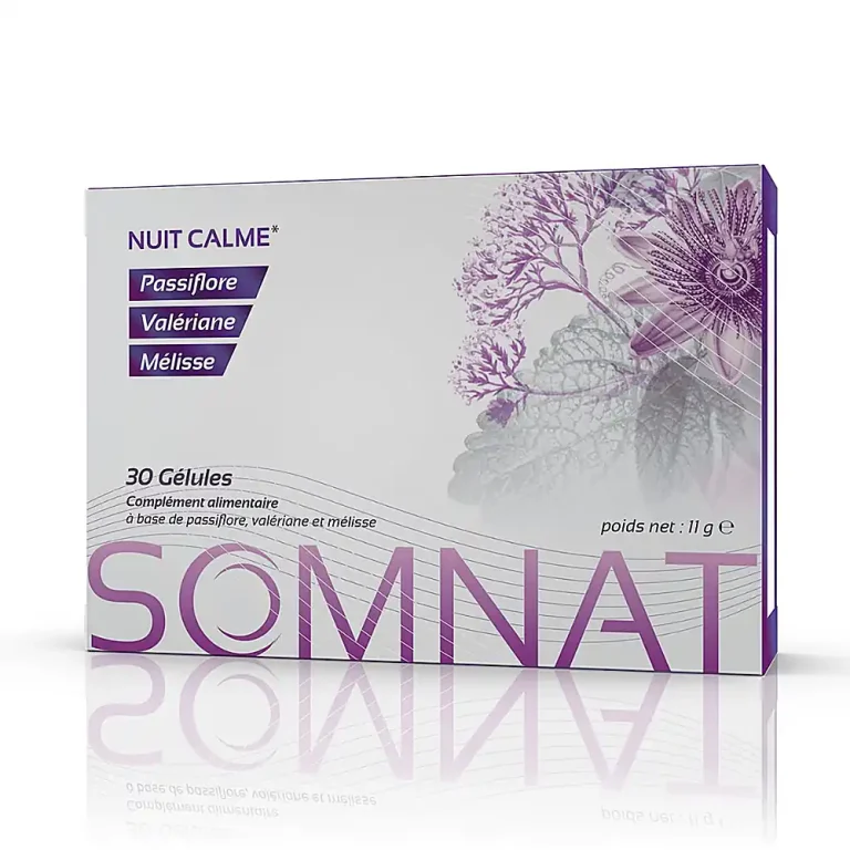 somnat-30-gelules-hyphadiet SOMNAT 30 gélules Hyphadiet plantes sommeil valériane