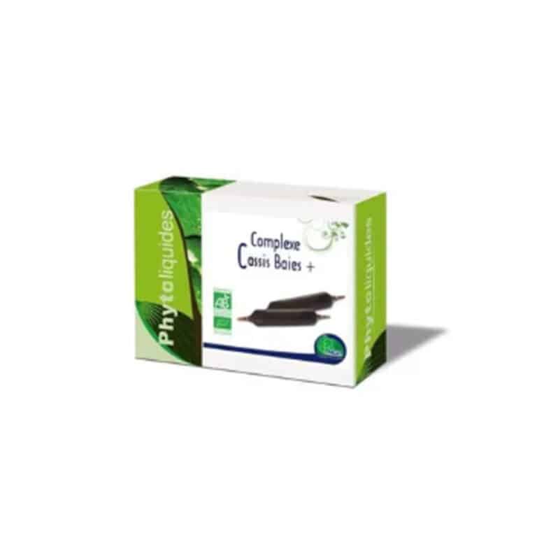 Complexe cassis baies 10 ampoules MGD Digestion Maroc
