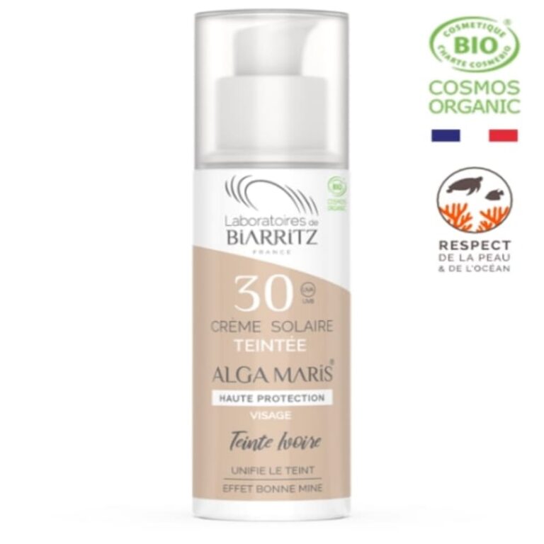 Crème solaire spf30 ivoire 50ml Laboratoires de Biarritz Protection solaire Maroc