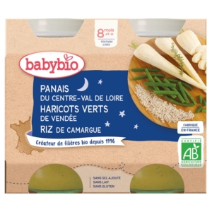 Pot Panais Haricots Verts Riz 2x200g Babybio Alimentation Saine Maroc