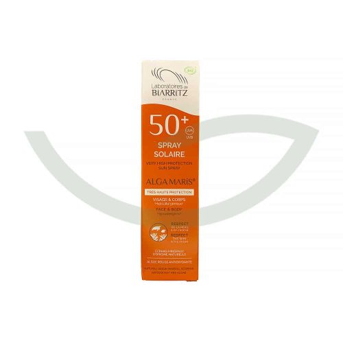 SPRAY SOLAIRE SPF50 100ml Laboratoires de Biarritz Protection solaire Maroc