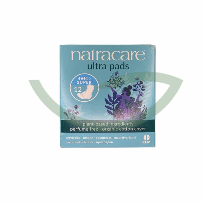 Serviette ultra super avec ailettes Natracare 12 unites Hygiene Maroc