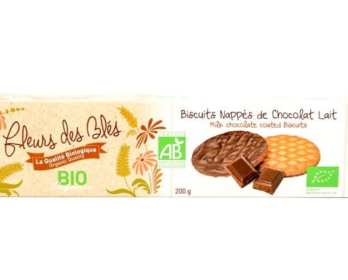 Biscuits Nappés Chocolat 200g Fleurs Des Blés Bio Maroc Biscuits Nappés Chocolat 200g Fleurs Des Blés Bio Maroc