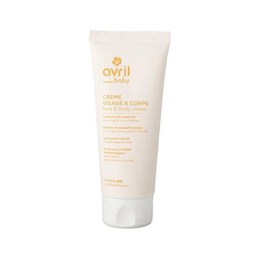 Crème Visage et Corps Bébé - Avril Crème visage et corps bébé Avril Bio soin hydratant 100ml