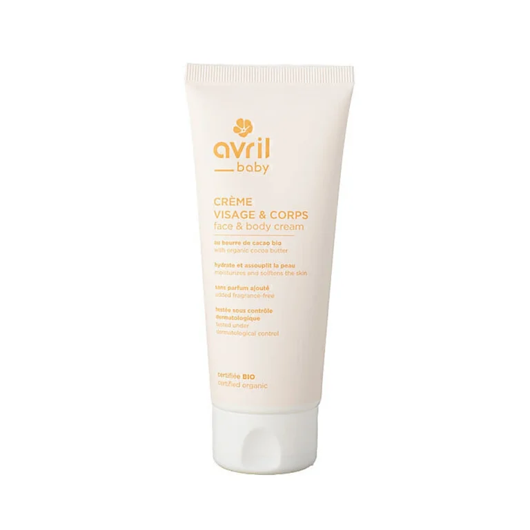 Crème visage et corps bébé Avril Bio soin hydratant 100ml
