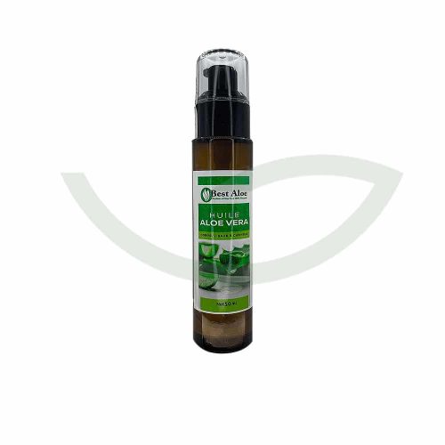Huile d'aloe vera 50ml Best Aloe Huile Soignante Maroc Avant Huile d'aloe vera 50ml Best Aloe Huile Soignante Maroc Avant