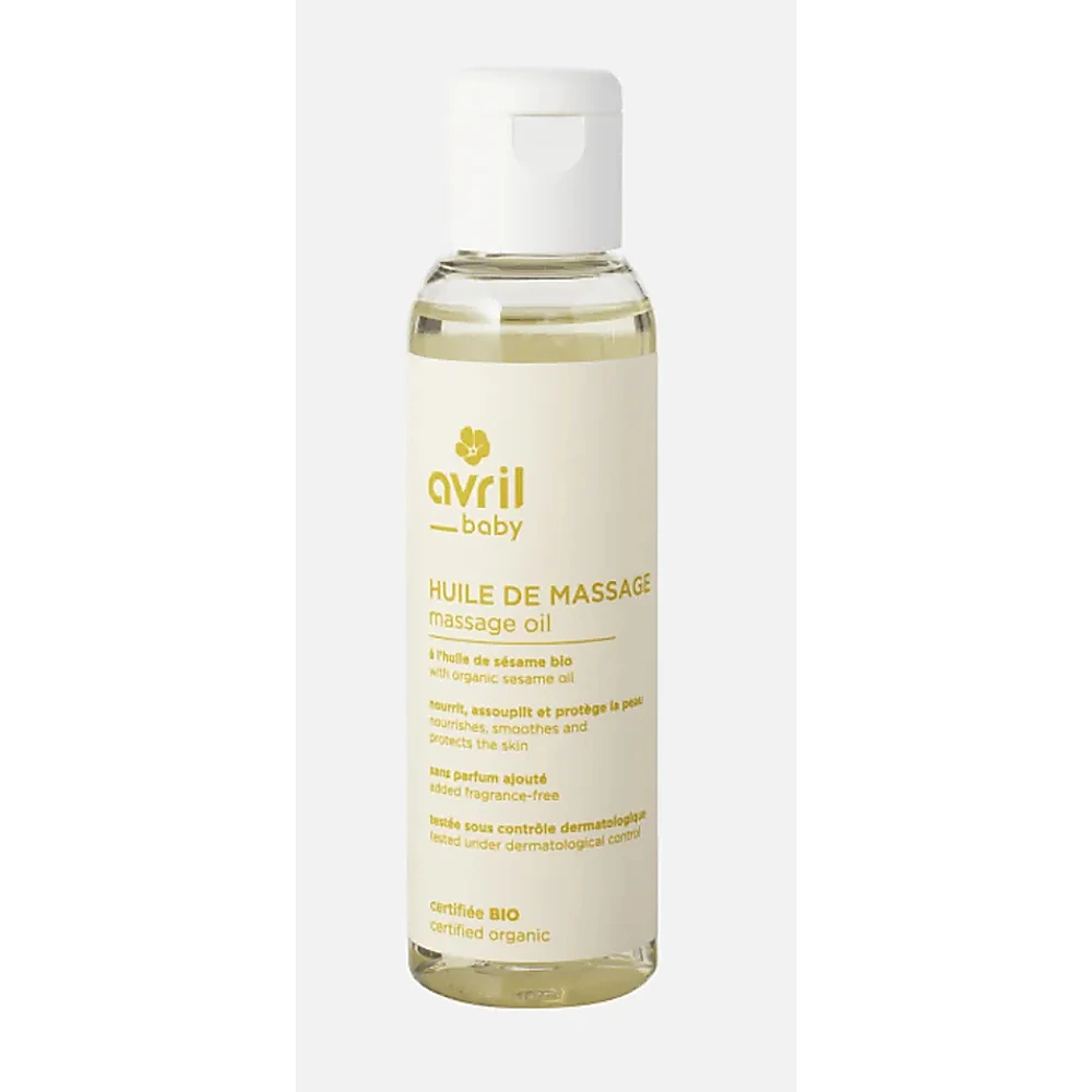Huile de Massage Bébé Avril Huile de massage bébé Avril Bio soin apaisant et nourrissant 100ml
