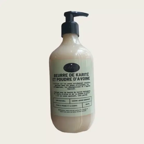 Savon liquide karité et avoine 500ml Bodygood Hygiène Maroc