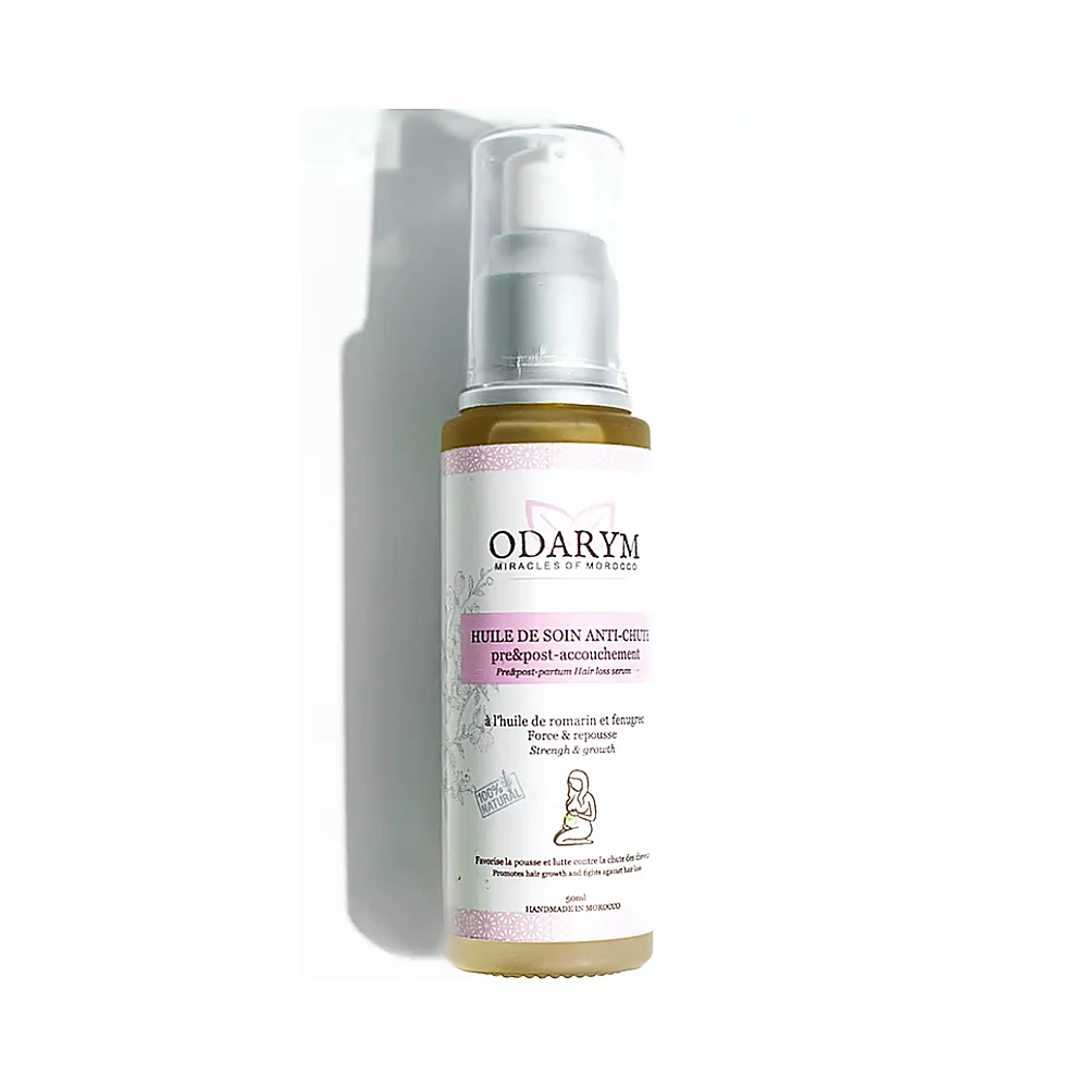 Huile Anti-chute Pre-Post Accouchement 50ml Odarym Repousse Maroc