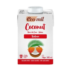Boisson coco sans sucre 500ml Ecomil Alternative saine Maroc