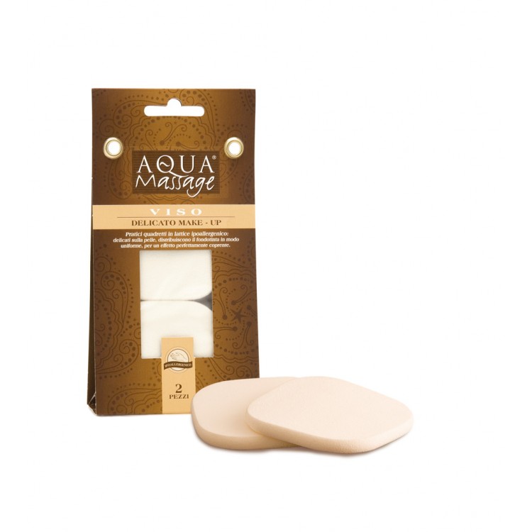 Éponge de maquillage ovale – 2 unités – Aqua Massage