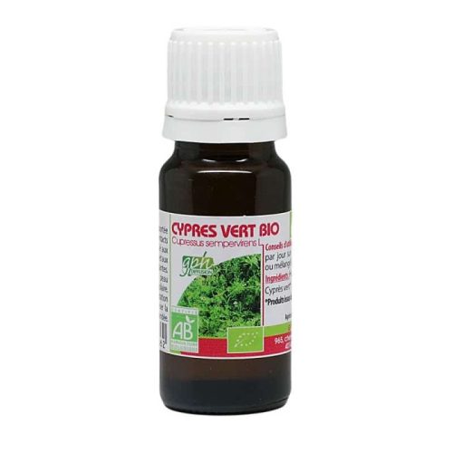 Huile Essentielle de Cyprès Vert 10ml GPH Diffusion Immunostimulante Maroc