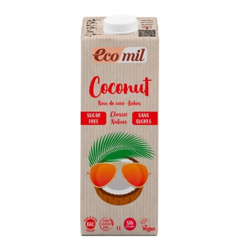 Boisson coco sans sucre 1L Ecomil Alternative saine Maroc