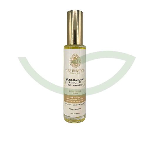 Huile d'Argane Gingembre 50ml Pure Heritage Essaouira Soin Visage Maroc Huile d'Argane Gingembre 50ml Pure Heritage Essaouira Soin Visage Maroc