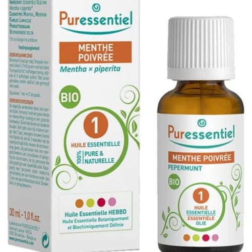 Huile Essentielle Menthe Poivrée 30ml Puressentiel Antifatigue Maroc
