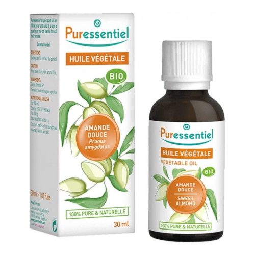 Huile Végétale Amande Douce 30ml Puressentiel Hydratation Maroc