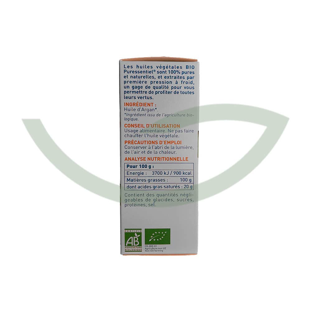 Huile Végétale Argan Bio 50ml Puressentiel Soin Visage Maroc Huile Végétale Argan Bio 50ml Puressentiel Soin Visage Maroc
