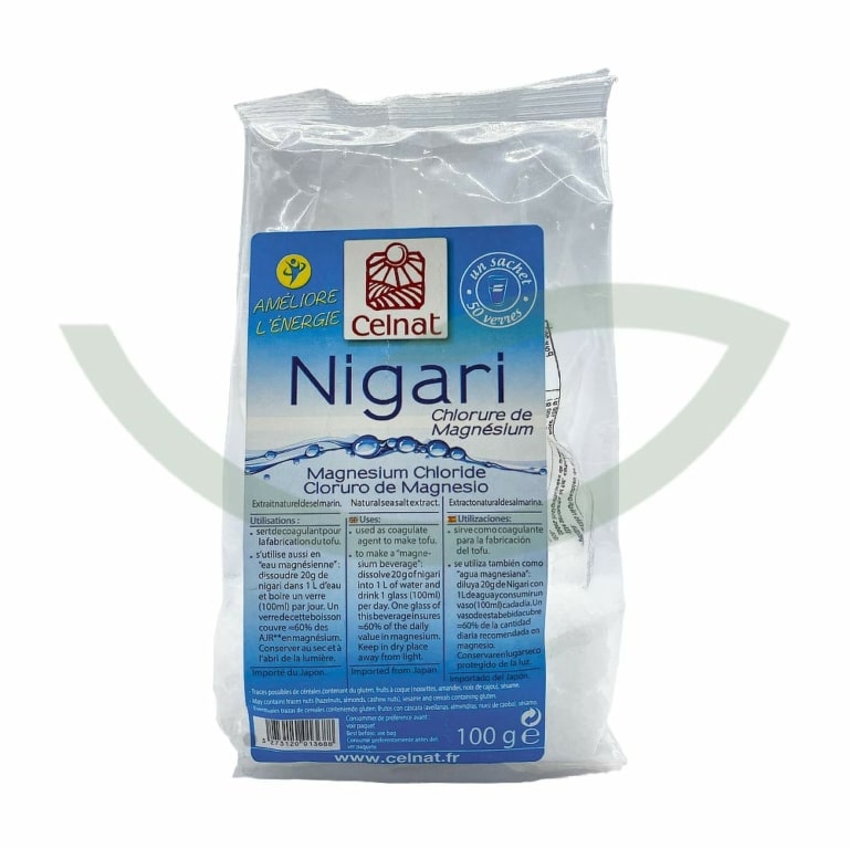 Sel de Nigari 100g Celnat Chlorure de Magnésium Maroc Avant Sel de Nigari 100g Celnat Chlorure de Magnésium Maroc Avant